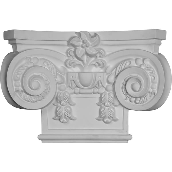 Ekena Millwork 19 5/8"W x 13 3/8"H Large Empire Capital with Necking (Fits Pilasters up to 10 3/4"W x 7/8"D) CAP19X13X05EM - main